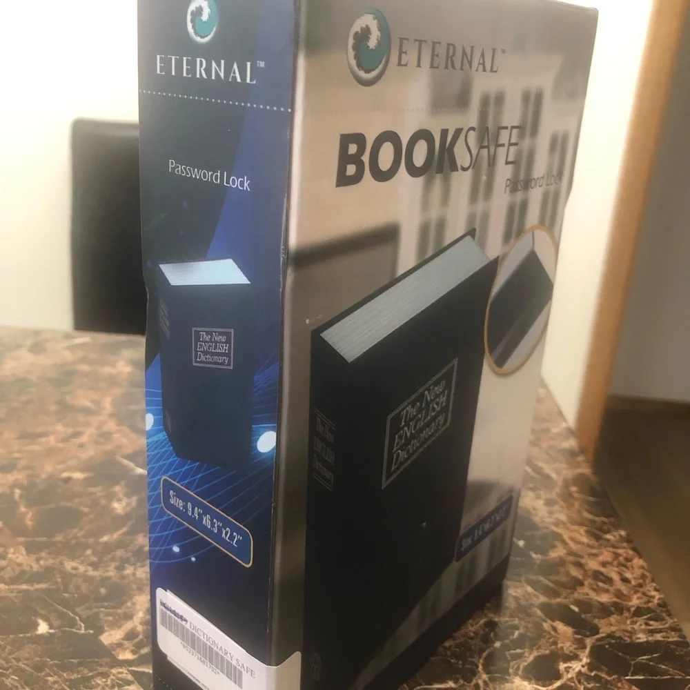 HomeSafe Eterna Blue Book Safe with Password Lock(New)